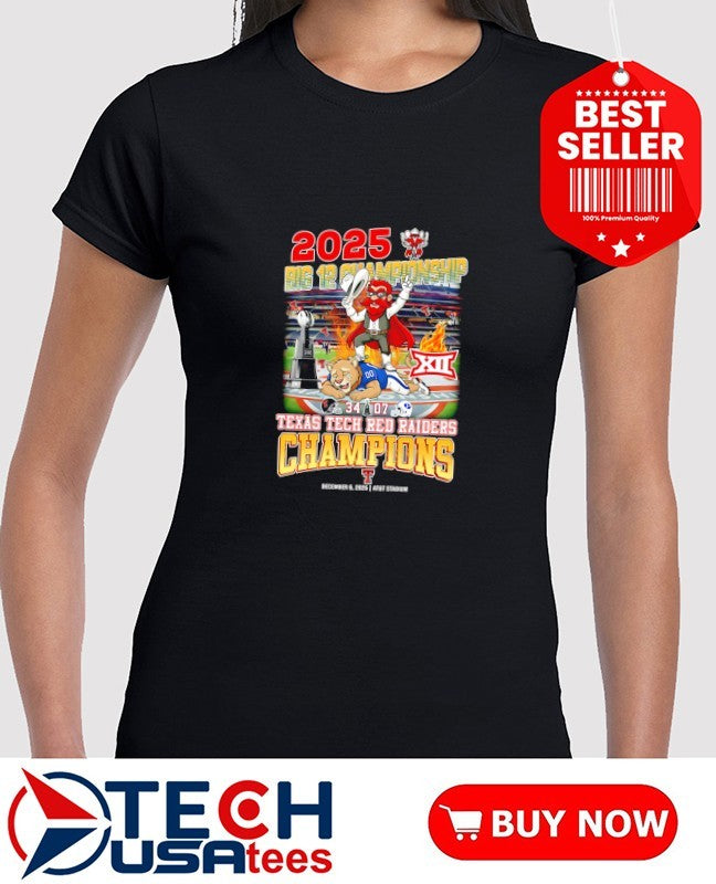 Texas Tech Red Raiders 2025 Big 12 Championship defeat mascot hirt