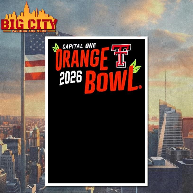Texas Tech Red Raiders 2026 Capital One Orange Bowl Shirt