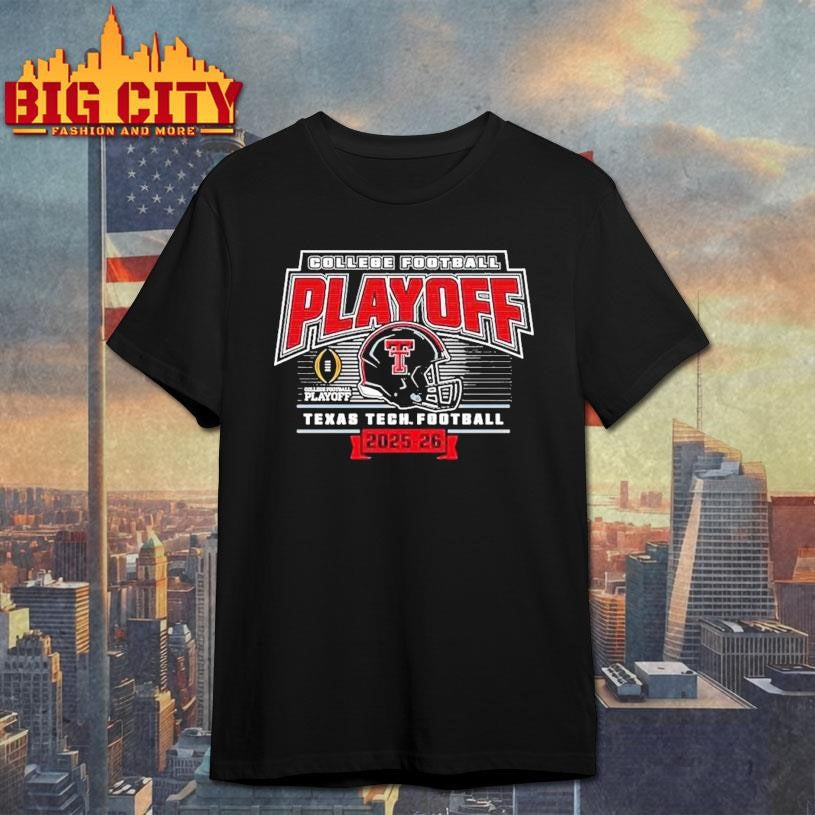 Texas Tech Red Raiders College Football Playoff 2025 2026 Led Helmet Shirt