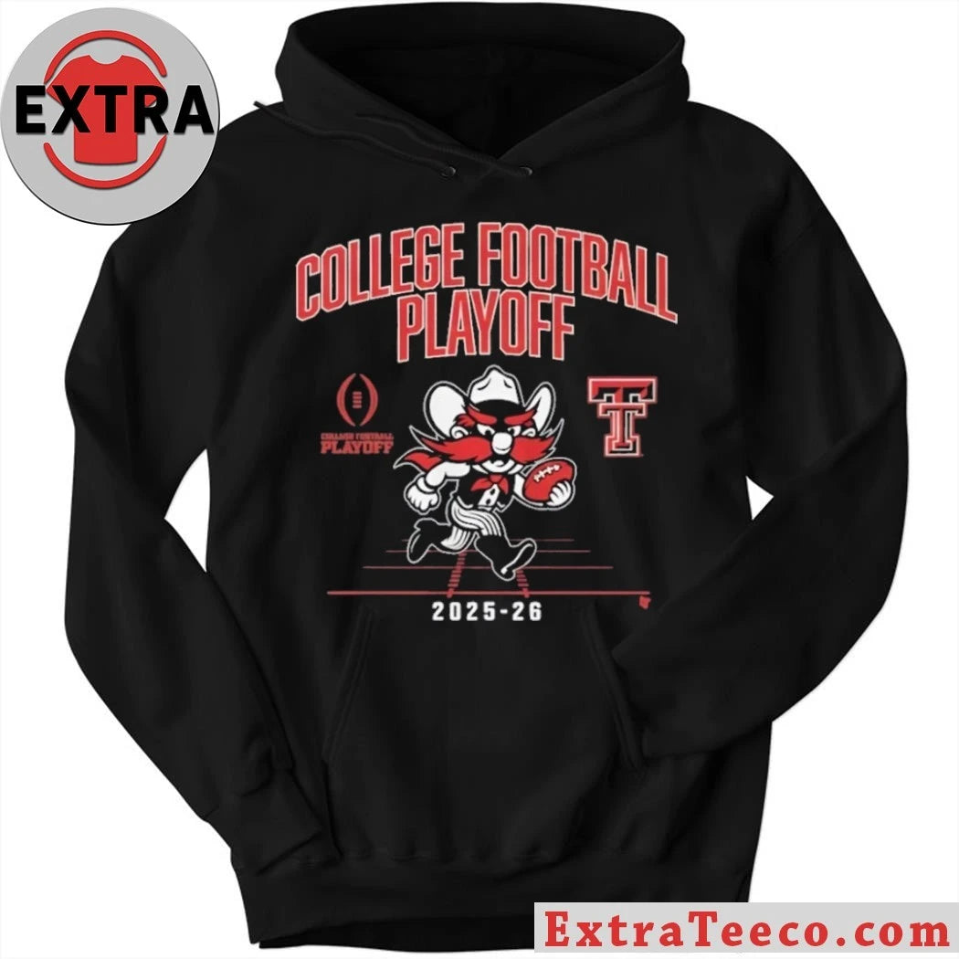 Texas Tech Red Raiders College Football Playoff 2025-26 Mascot Shirt Celebrating the Texas Tech Red Raiders’ Advancement to the College Football Playoff for the 2025-26 Season Tee