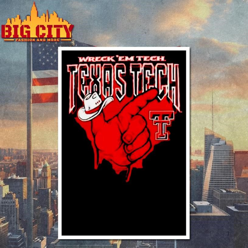 Texas Tech Red Raiders Cowboy Hand Wreck Em Shirt