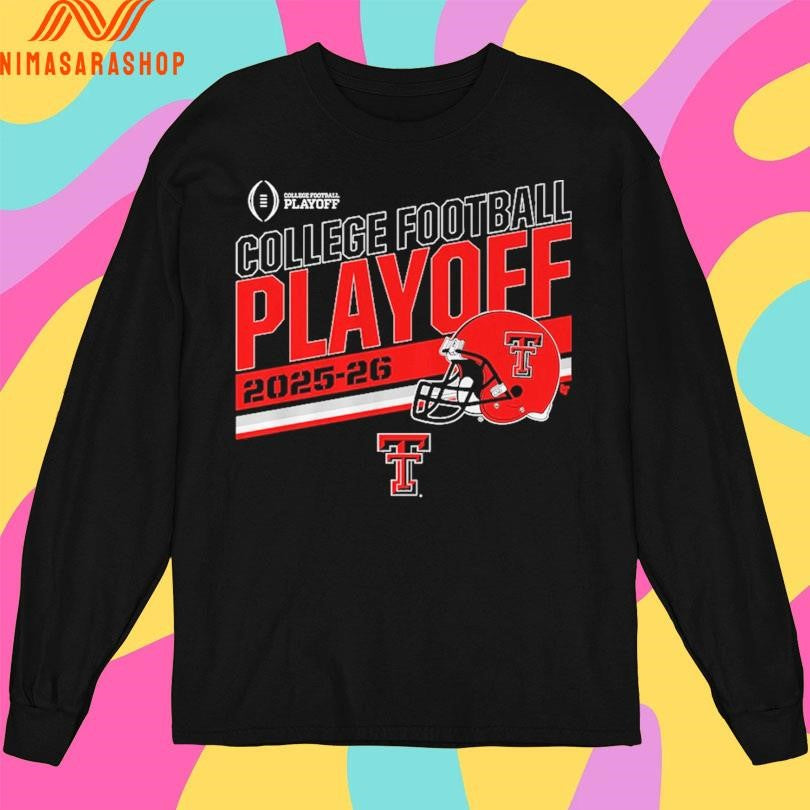 Texas Tech Red Raiders Football College Football Playoff 2025-2026 Stripe Shirts