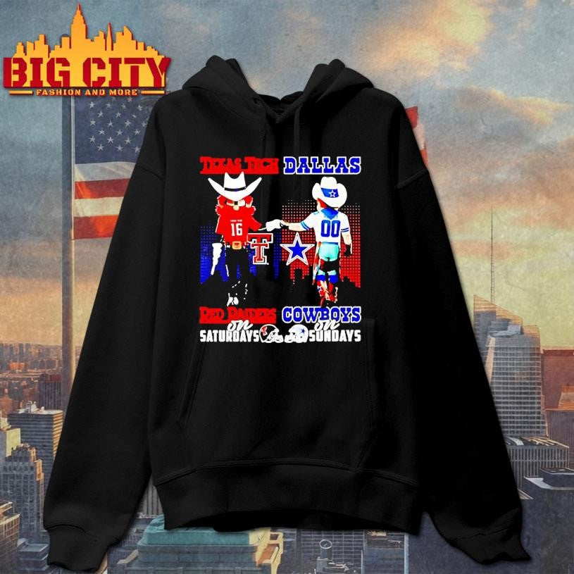 Texas Tech Red Raiders On Saturdays Dallas Cowboys On Sundays Mascot Shirt