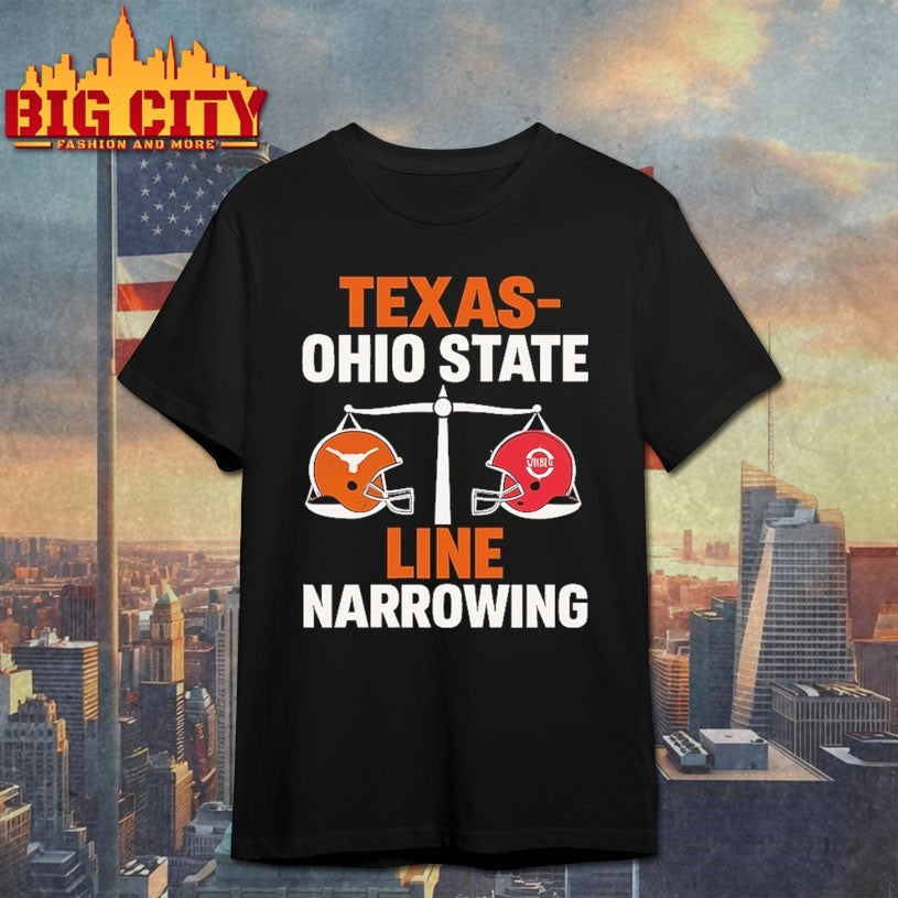 Texas Vs Ohio State 2025 Line Narrowing Longhorns Pick Shirt