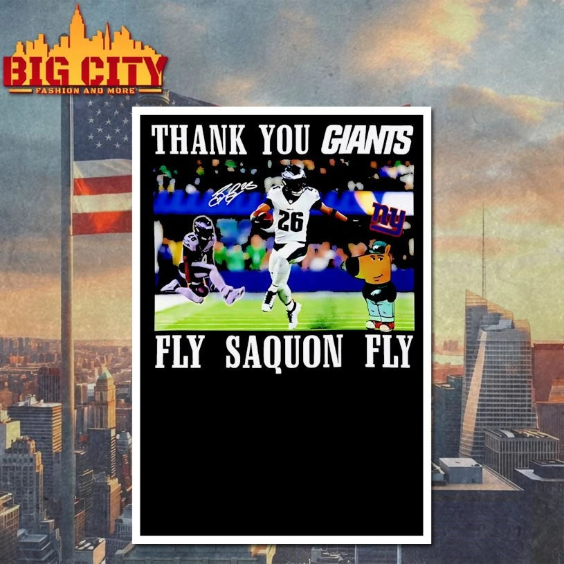 Thank You Giants Fly Saquon Fly Chill Guy Signature shirt