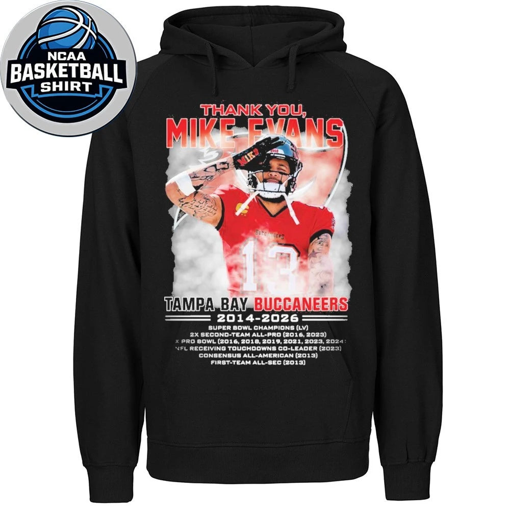 Thank You Mike Evans Tampa Bay Buccaneers 2014 2026 T-Shirt