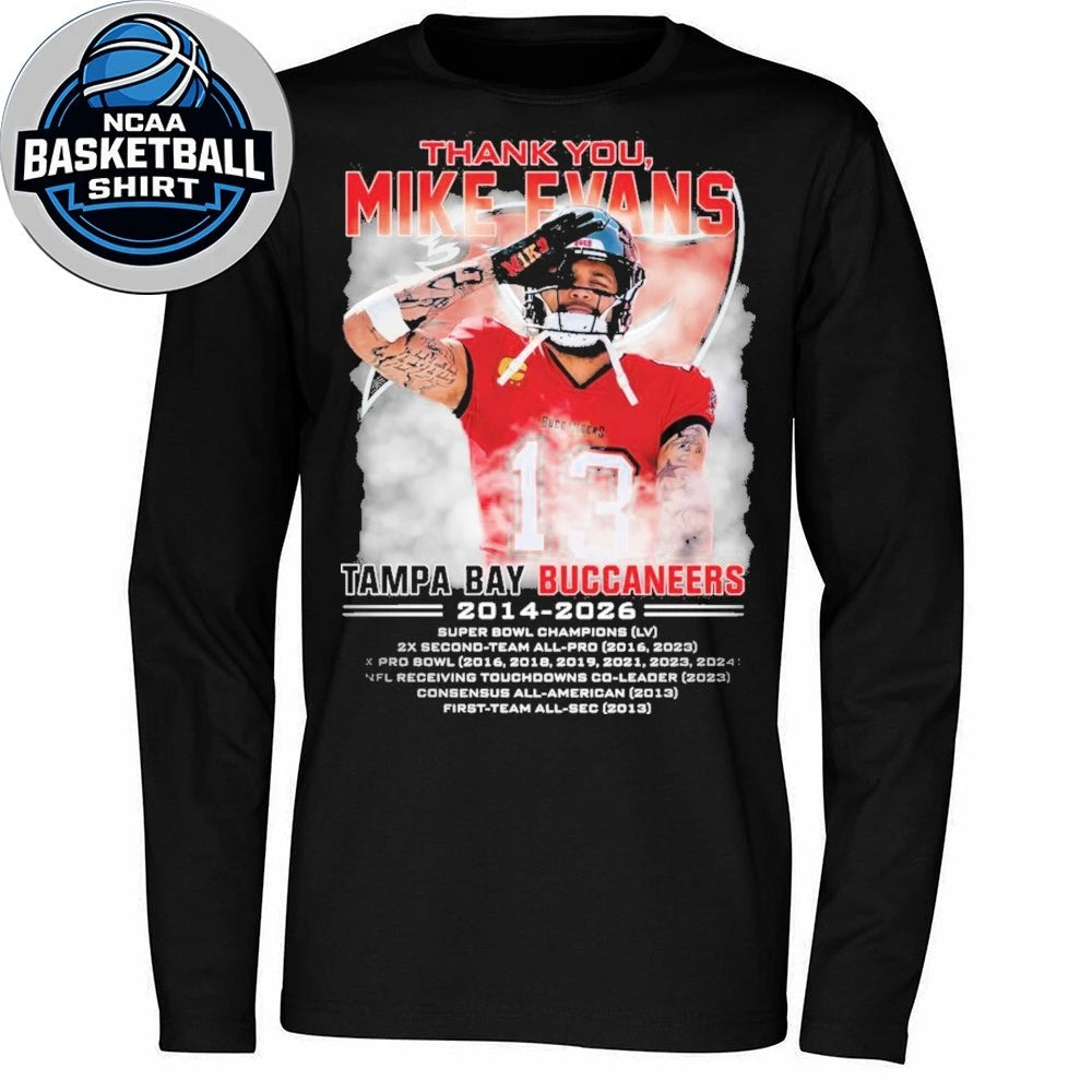 Thank You Mike Evans Tampa Bay Buccaneers 2014 2026 T-Shirt