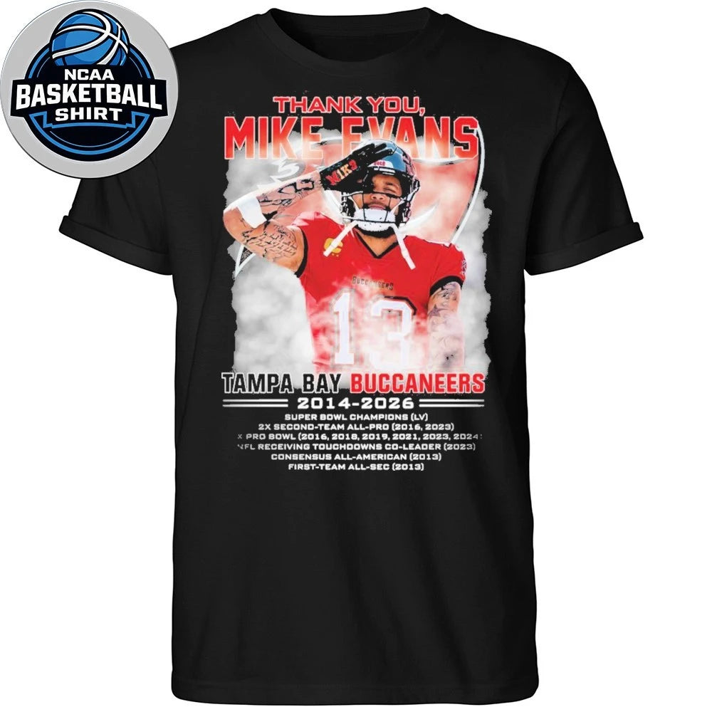 Thank You Mike Evans Tampa Bay Buccaneers 2014 2026 T-Shirt