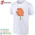 Thank you for the lovely bouquet orange flower shirt