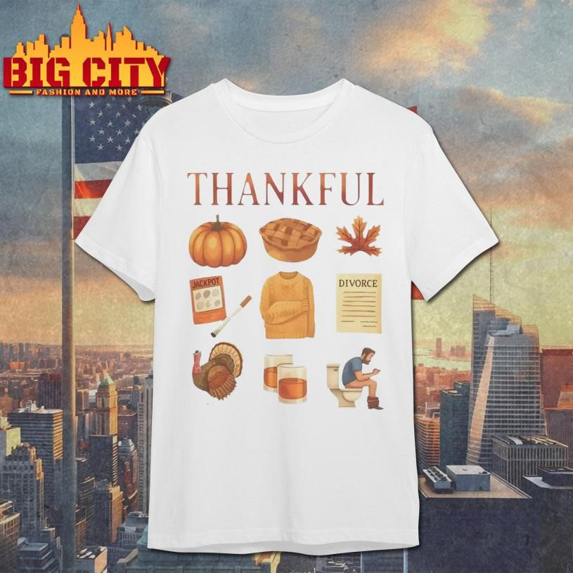 Thankful Thanksgiving Doodles Shirt