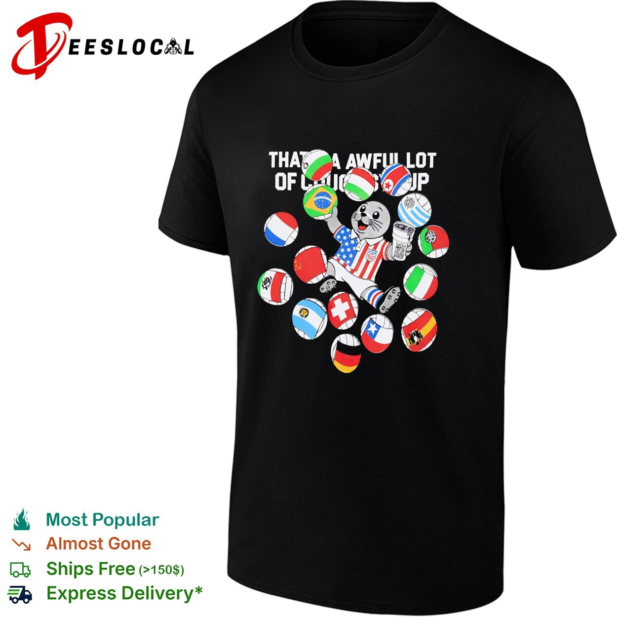 That’s a awful lot of cough syrup mascot flags collage shirt