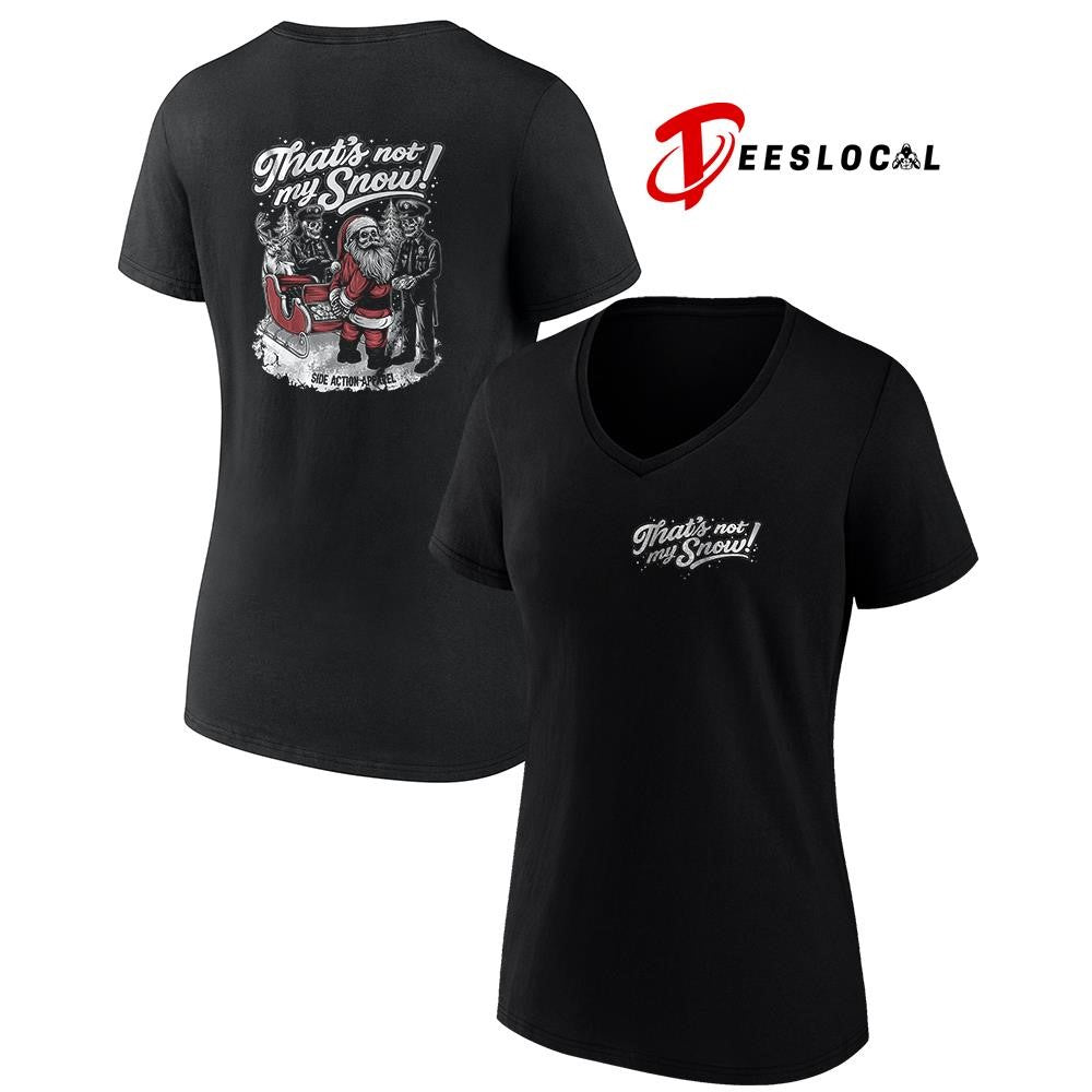 That’s not my snow Santa Claus skeleton Christmas graphic shirt