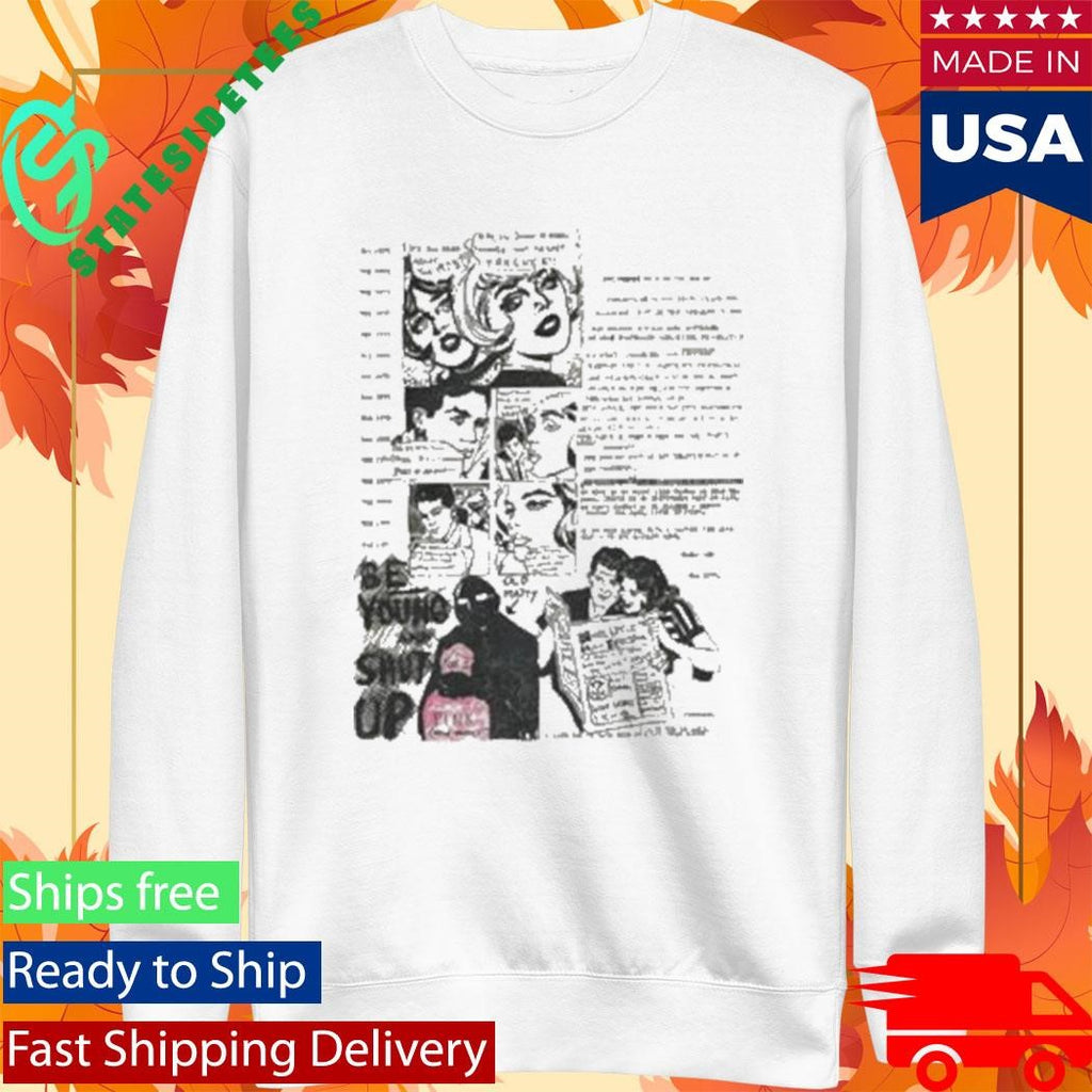 The 1975 Be Young And Shut Up Comic T-Shirt