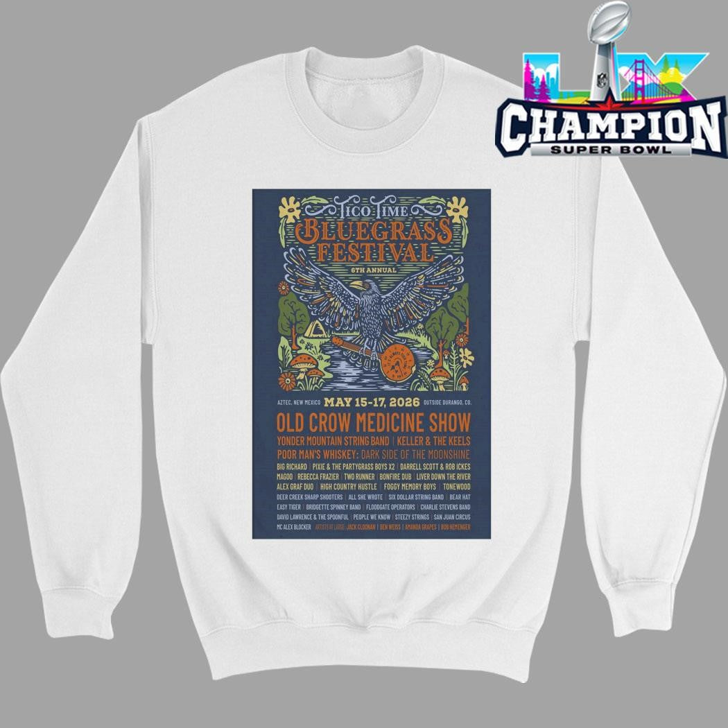 The 6th Annual Tico Time Bluegrass Festival Aztec Nm Shirt