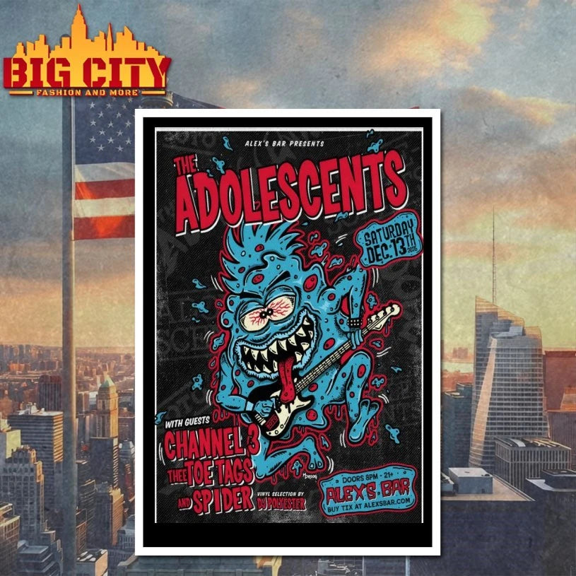 The Adolescents Event Long Beach On Dec 13 2025 Poster shirt