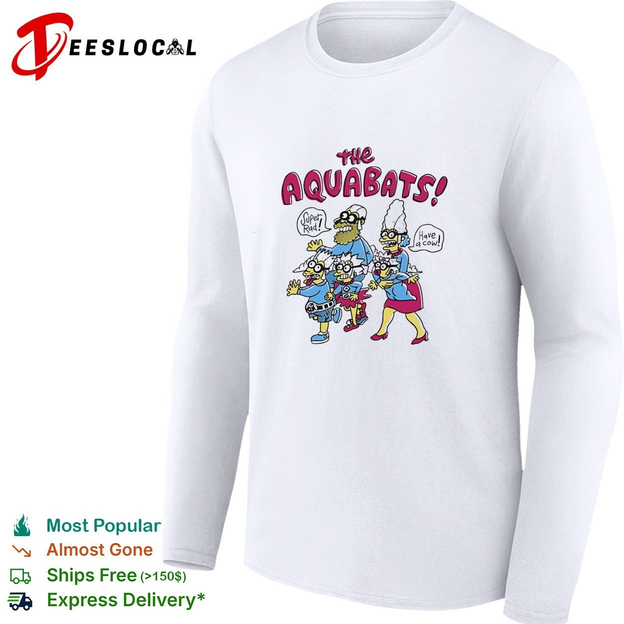 The Aquabats super rad cartoon family shirt