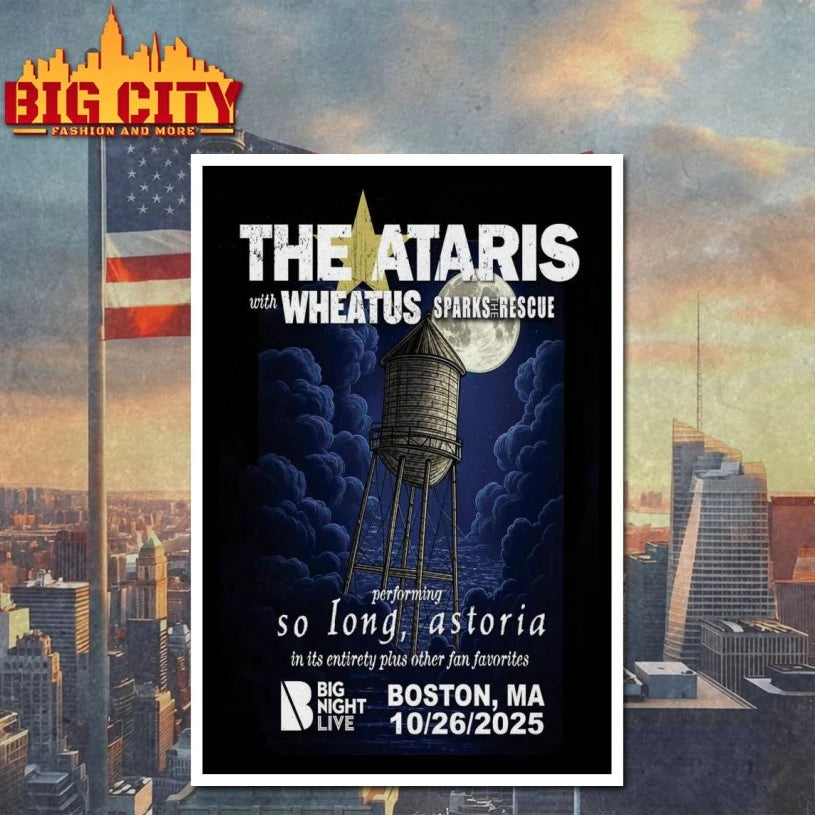 The Ataris Oct 26, 2025 Boston, MA at Big Night Live Poster shirt