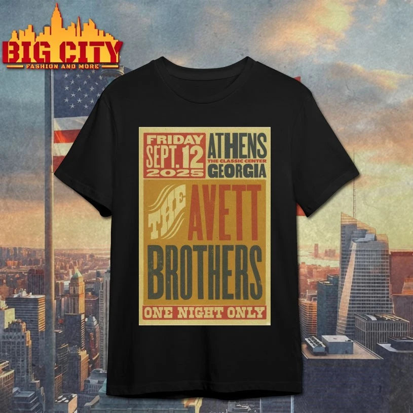 The Avett Brothers Sep 12 2025 The Classic Center in Athens GA Poster shirt