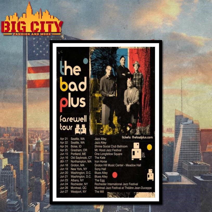 The Bad Plus 2026 Farewell Tour Poster Shirt