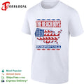 The Beach Boys Surfin USA map of the United States flag shirt