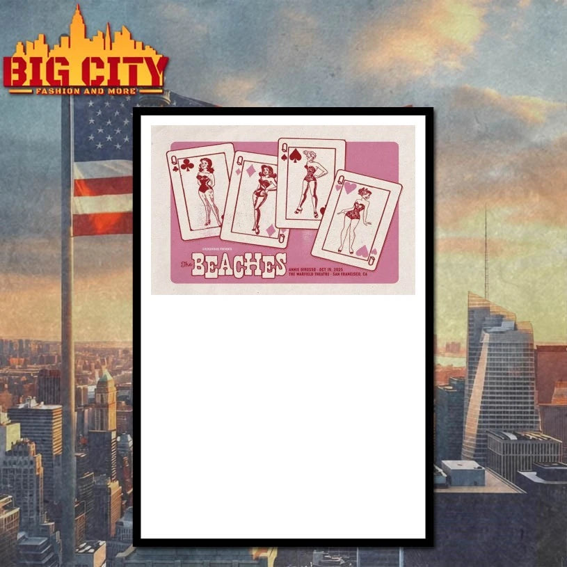 The Beaches Oct 19 2025 San Francisco Tour Poster Shirt