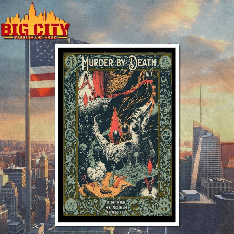 The Belasco Theater in Los Angeles Event October 29 2025 Murder By Death Poster Shirts