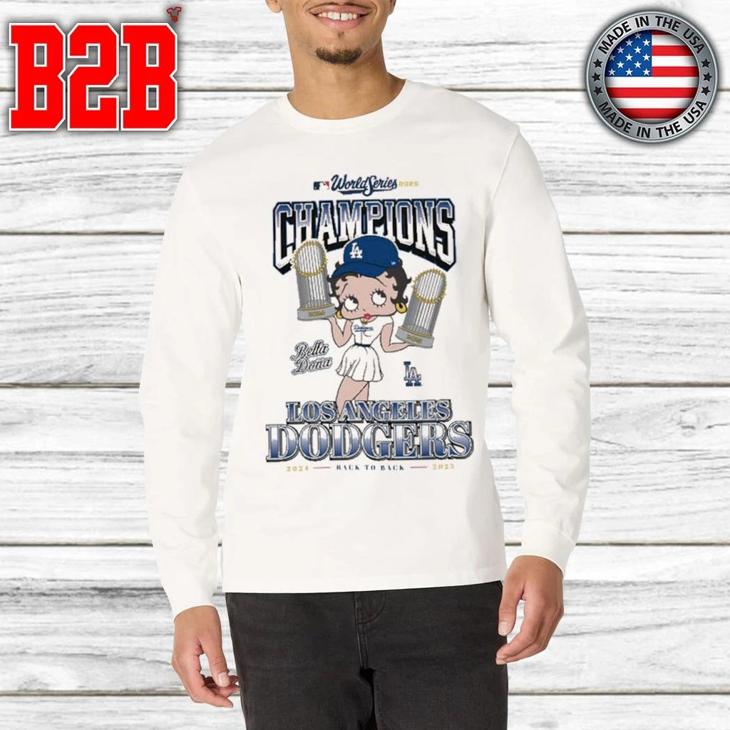 The Bella Doña x Betty Boop x Los Angeles Dodgers 2025 World Series Champions Shirt