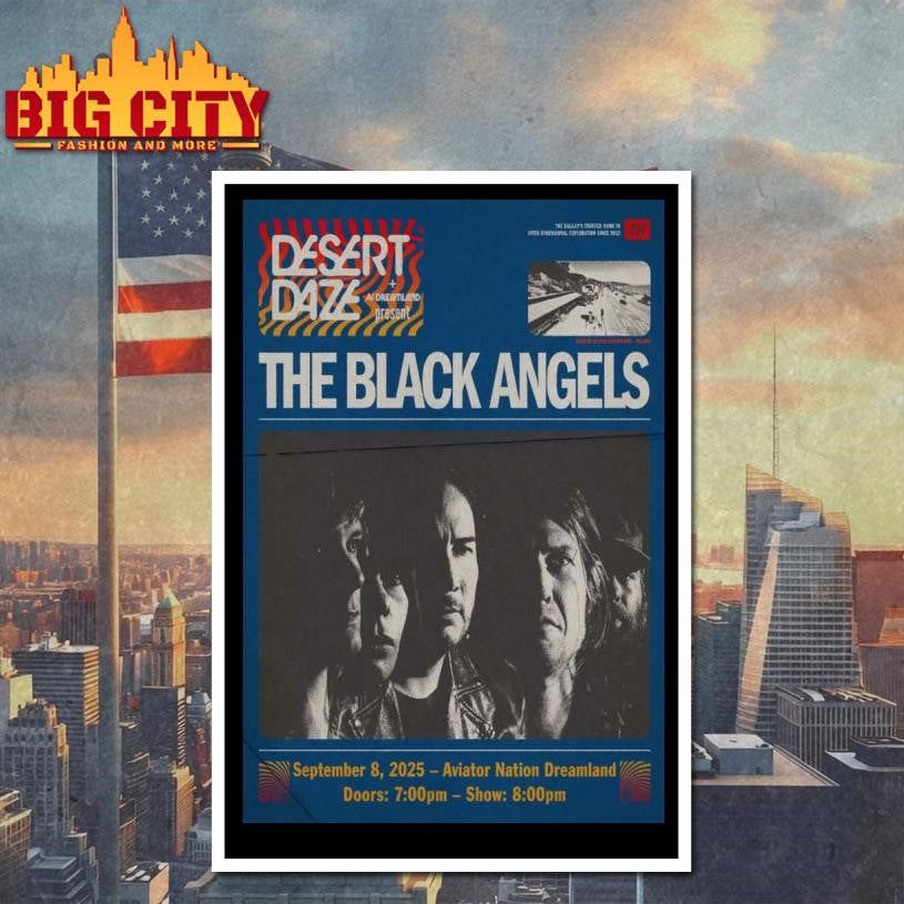 The Black Angels Aviator Nation Dreamland 2025 Poster shirt