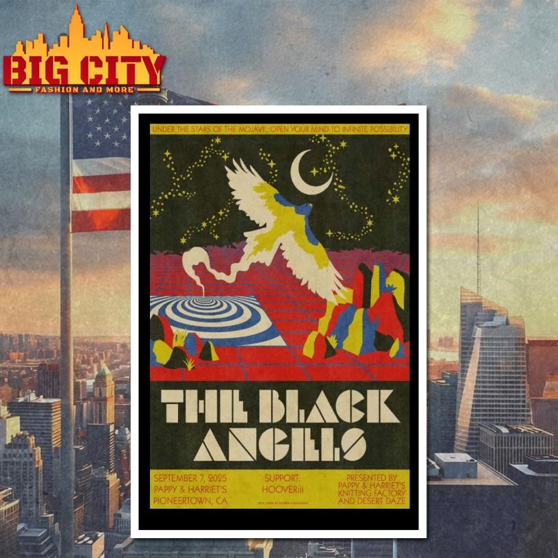 The Black Angels Sept 7 2025 Pioneertown California Poster shirt