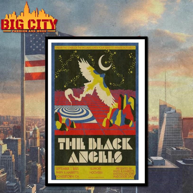 The Black Angels Sept 7 2025 Poster Pioneertown, CA Poster shirt