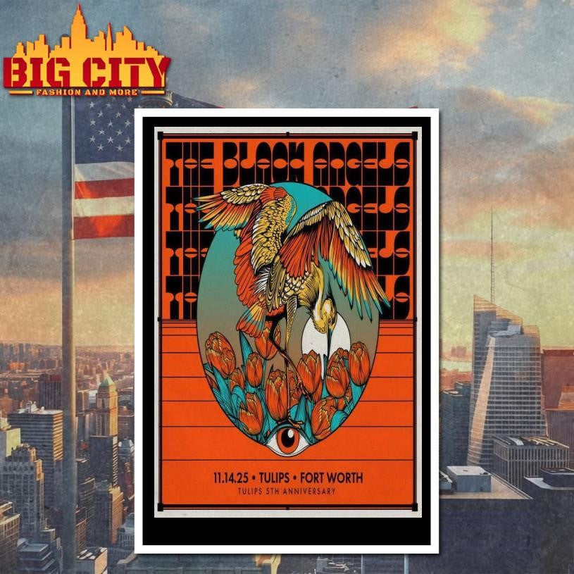 The Black Angels Tulips Fort Worth TX November 14 2025 Poster Shirt