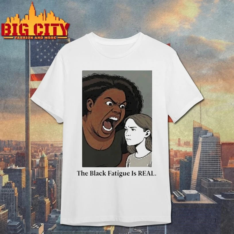 The Black Fatigue Is Real Racerback shirt
