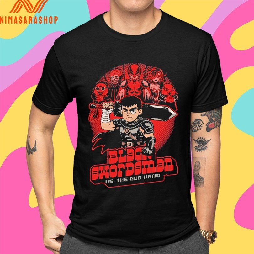 The Black Swordsman Us The God Hand Shirts