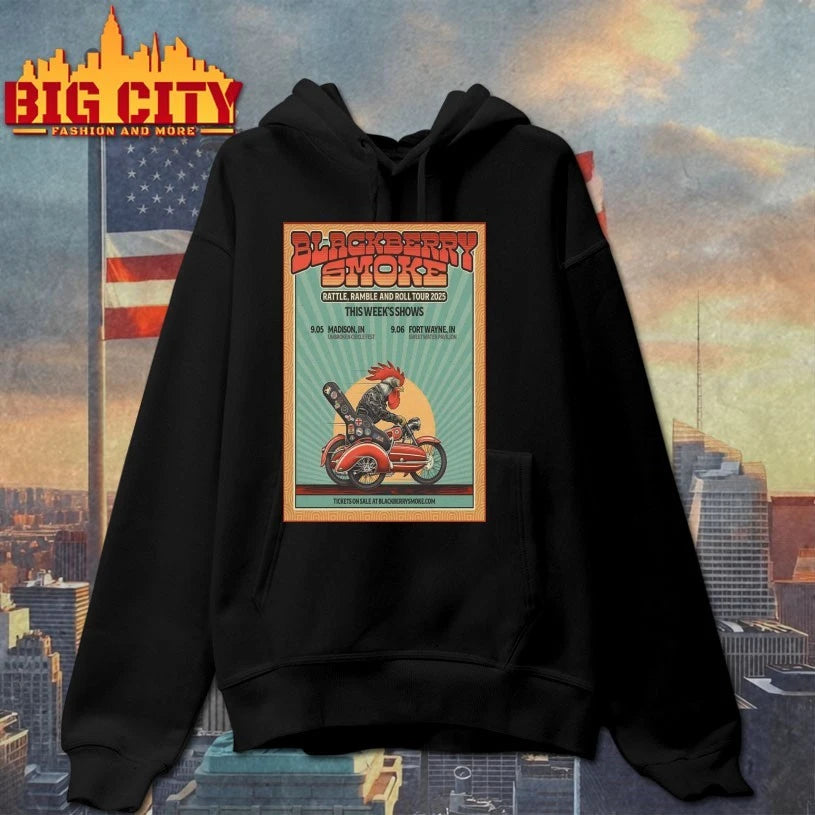The Blackberry Smoke Sept 5 2025 Unbroken Circle Music Festival In Madison IN Poster Shirts