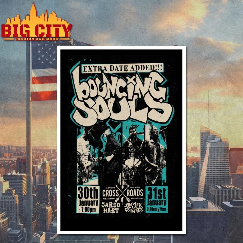 The Bouncing Souls Jan 30-31 2026 Crossroads In Garwood NJ Poster shirt