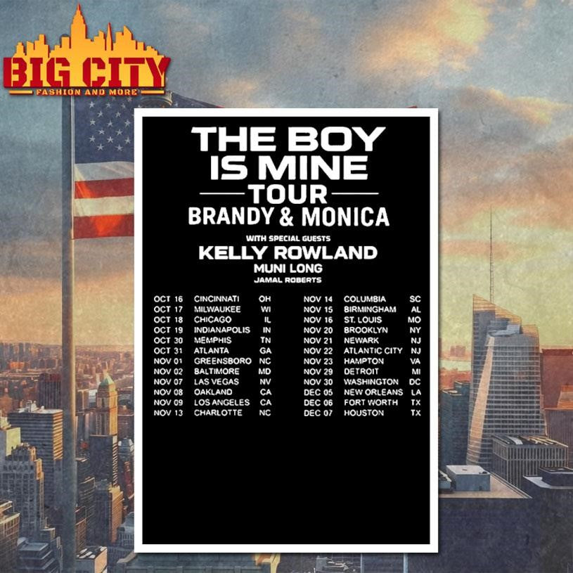 The Boy Is Mine Tour Brandy and Monica Concert Shirt