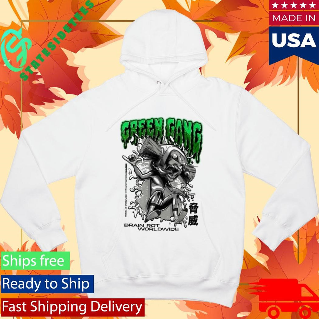 The Boys Green Gang Brush Head Shirt