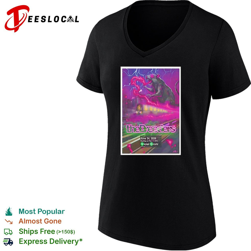 The Breeders June 24 2026 Pier 17 concert shirt
