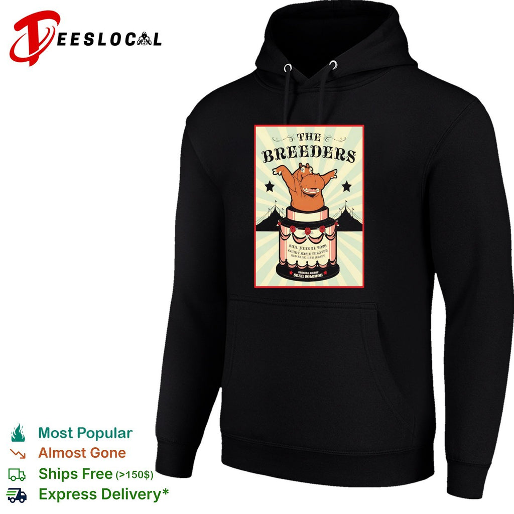 The Breeders circus bear raising paws poster shirt