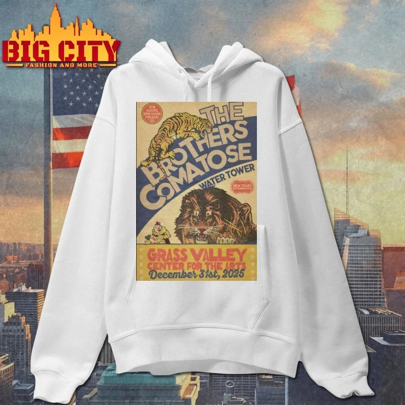 The Brothers Comatose 12.31.2025 Grass Valley CA NYE Poster shirt