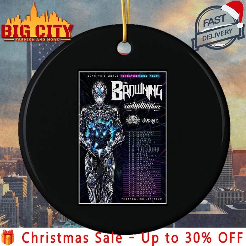 The Browning Burn This World EVOLVED America Tour 2026 Poster shirt