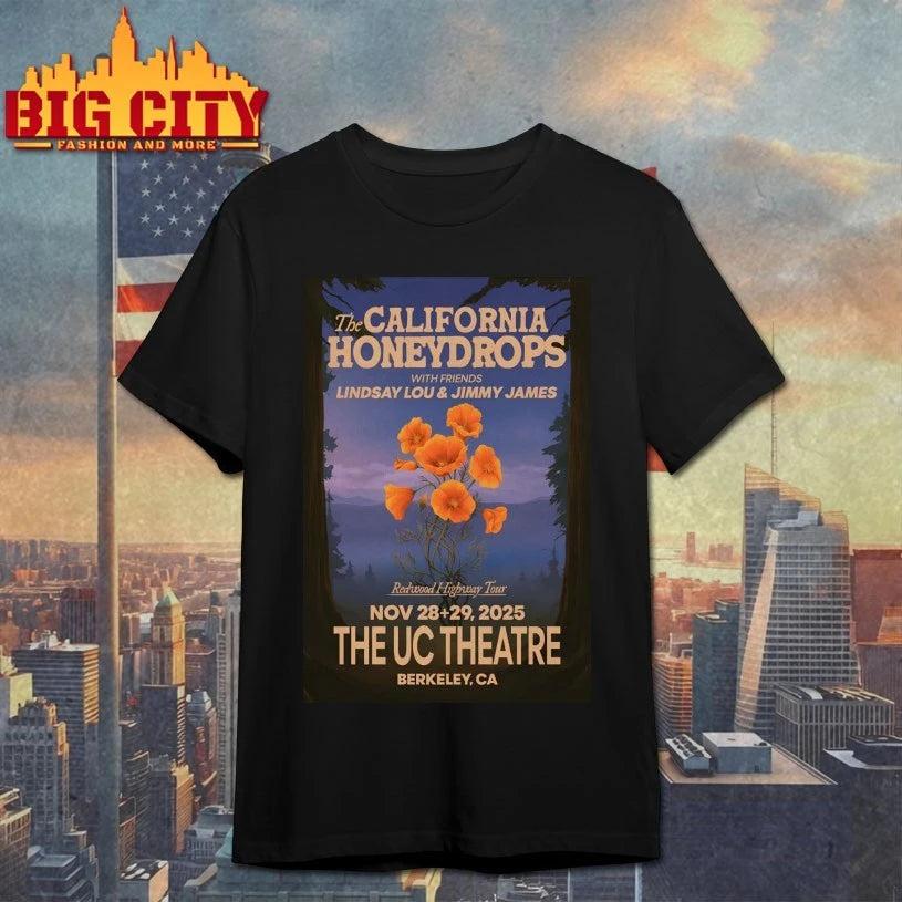 The California Honeydrops Berkeley Tour On Nov 28-29 2025 Poster shirt