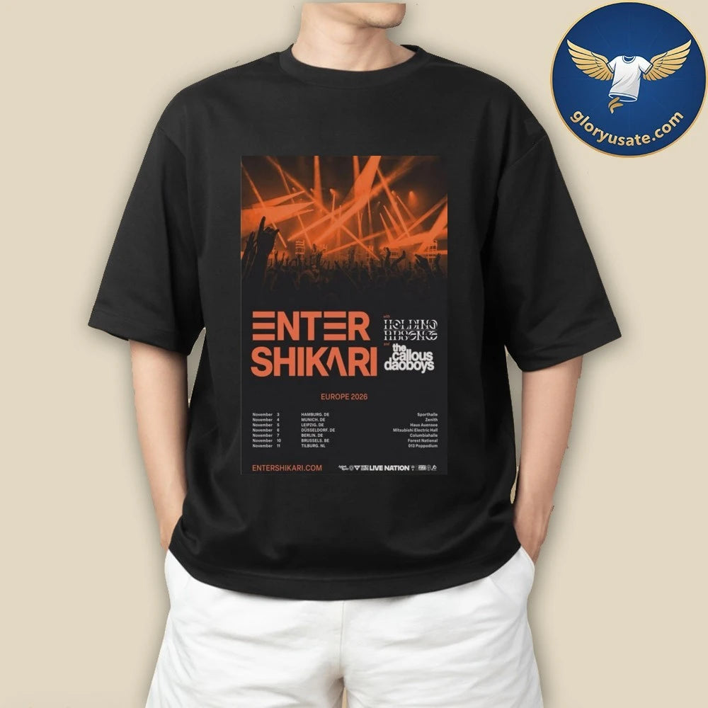 The Callous Daoboys Tour Europe 2026 Poster Shirt