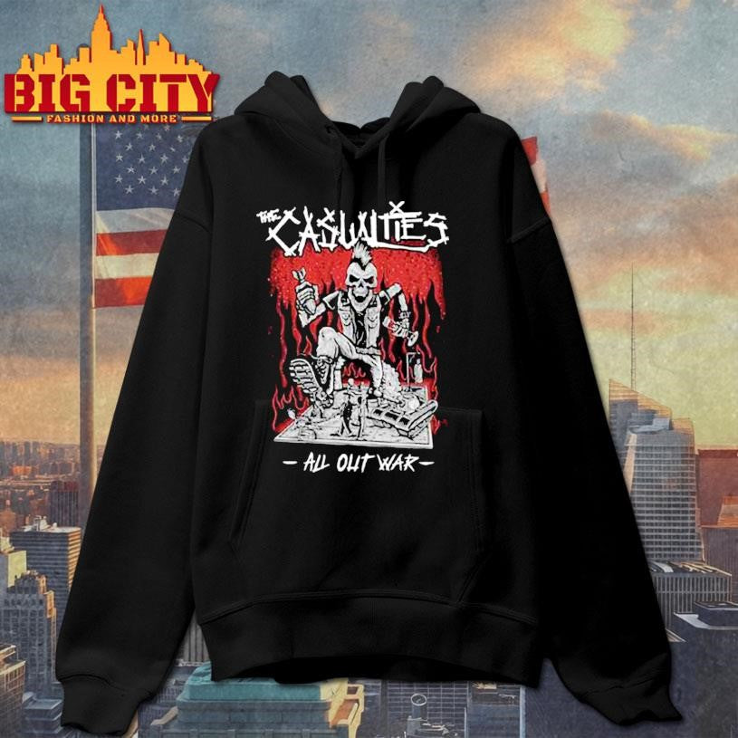 The Casualties All Out War 2018 Shirt