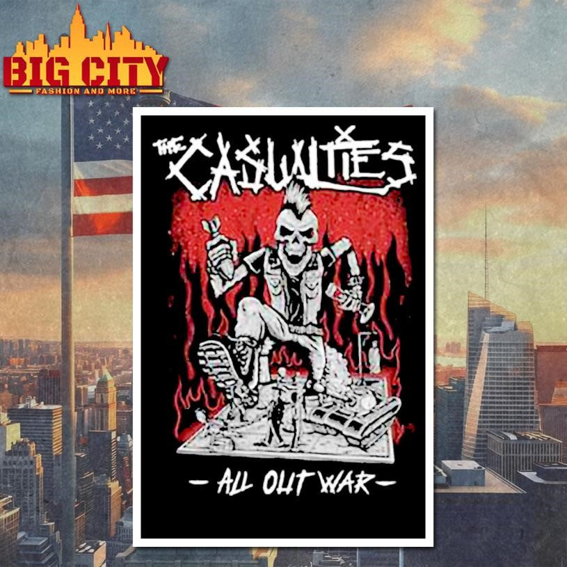 The Casualties All Out War 2018 Shirt