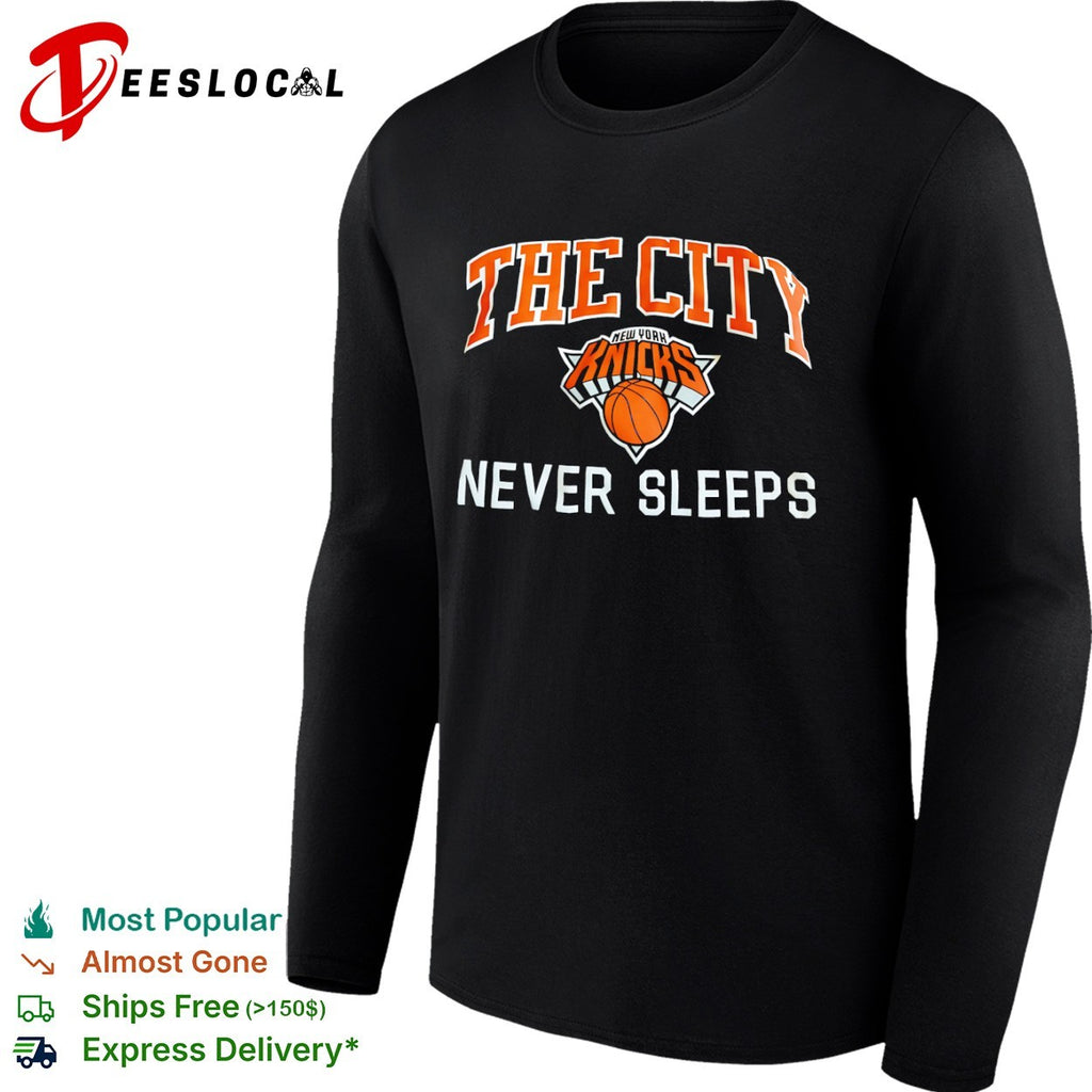 The City New York Knicks Never Sleeps shirt