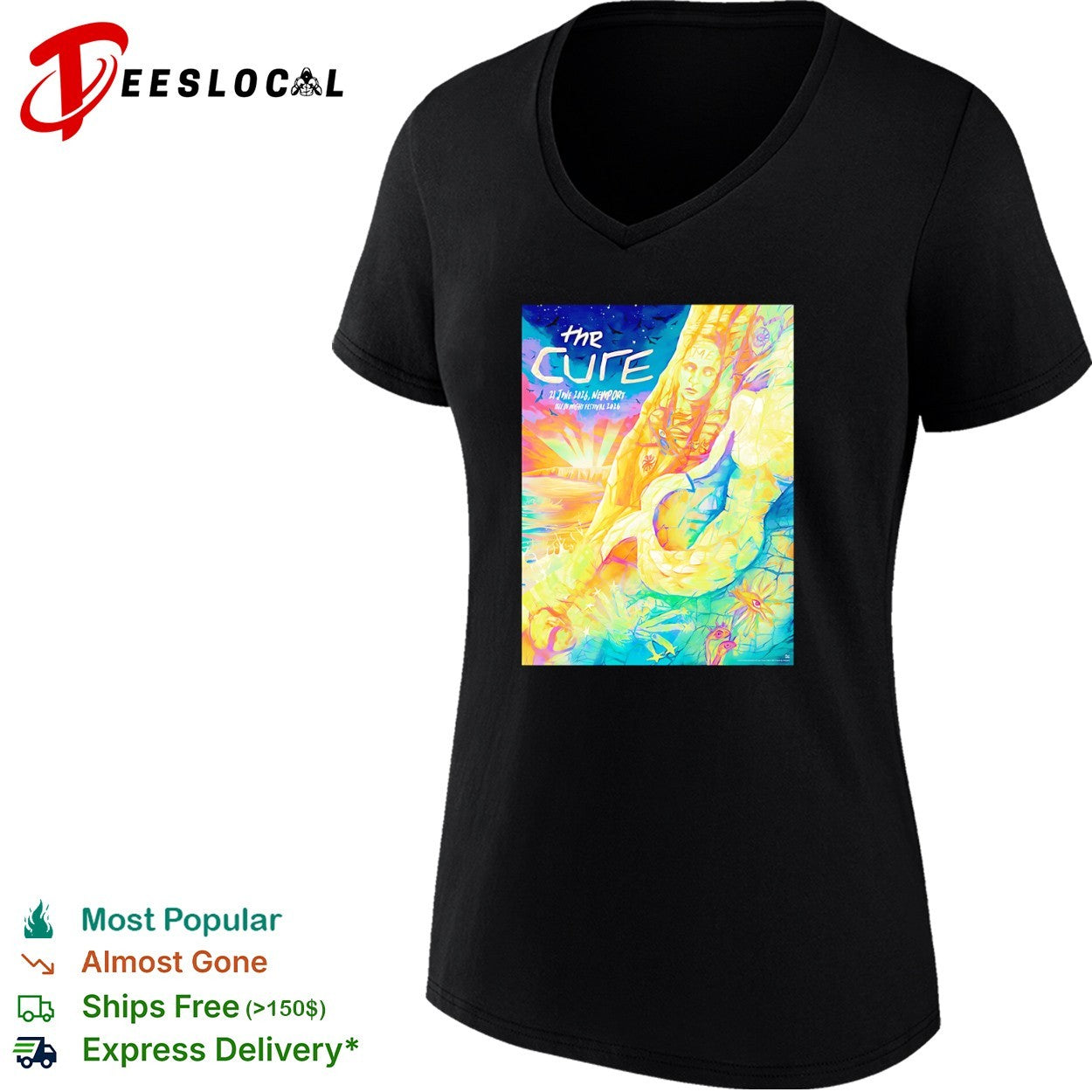The Cure 21 June 2026 Newport Isle of Wight Festival 2026 concert event shirt
