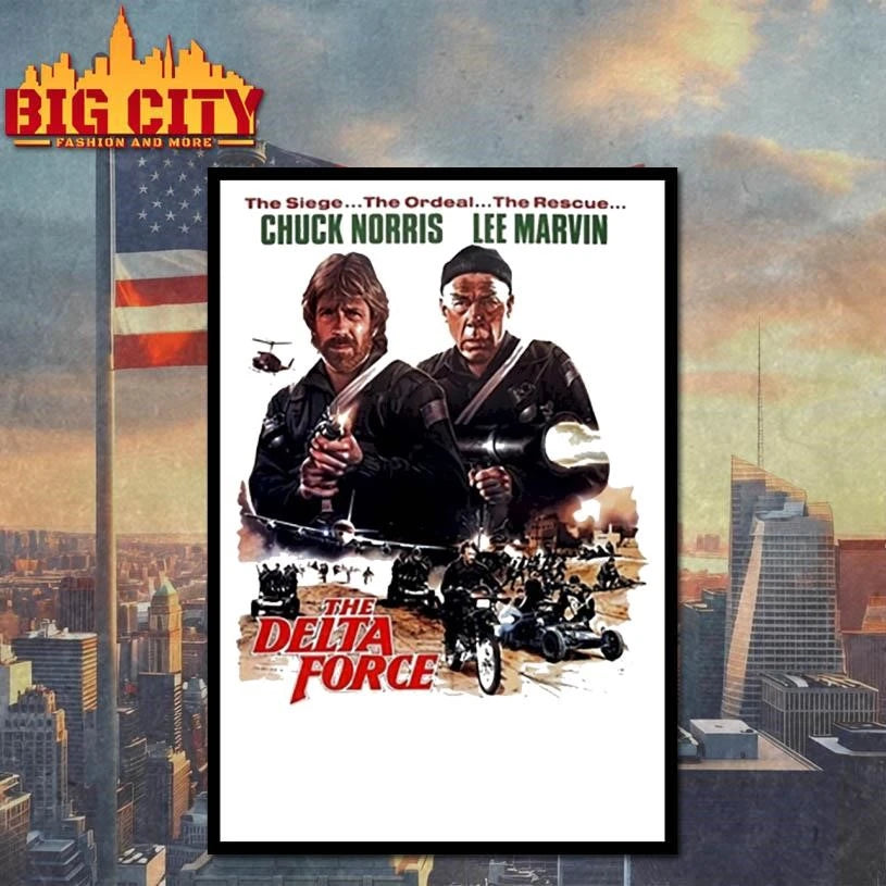The Delta Force 1986 Chuck Norris And Lee Marvin Vintage Shirt