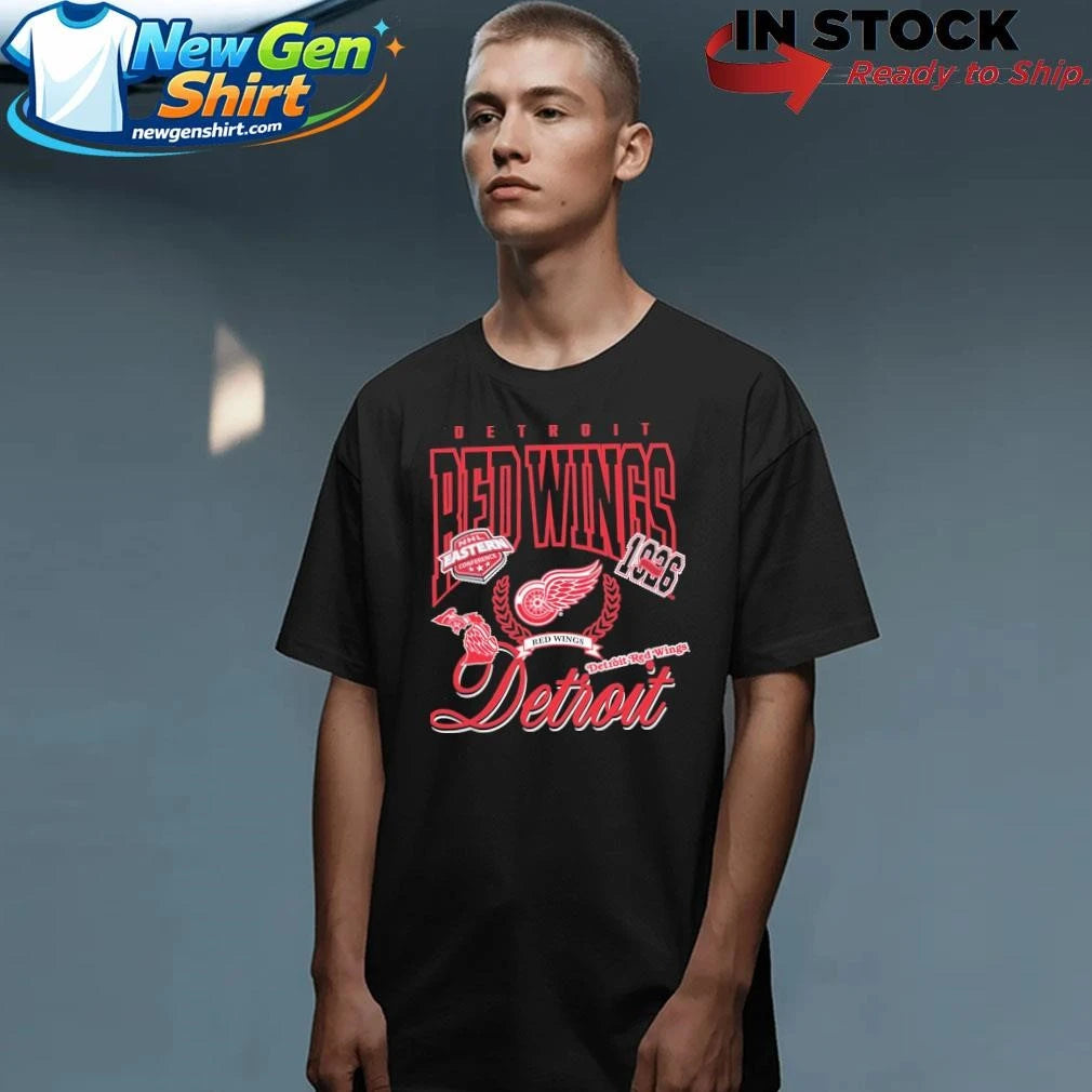 The Detroit Red Wings Sport Classics Vintage Black Shirt