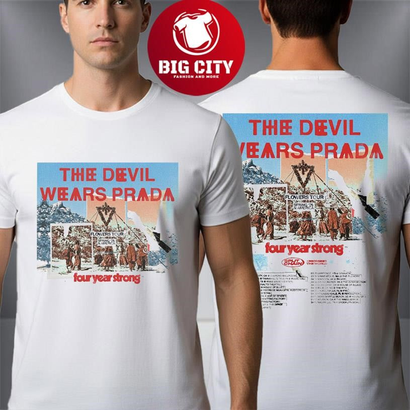 The Devil Wears Prada Spring USA Tour 2026 Schedule Tour Dates Two Sided Shirt